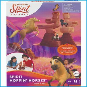 DreamWorks Spirit Untamed Hoppin’ Horses Kids Game with Horse Toys & Mountain